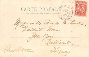 L348 Greetings 1903 Humanized Pigs bath time piglets comic vintage postcard