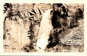 South Dakota Black Hills Spearfish Canyon Bridal Veil Falls Real Photo