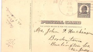 Postal Card Mail Related 1910 PU missing stamp 