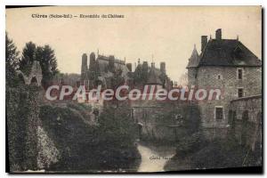 Postcard Old Cleres Seine Inf castle Together