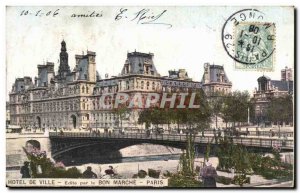 Paris Postcard Old City Hall (Power Flower)