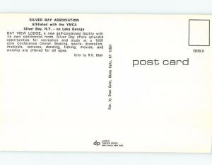 Unused Pre-1980 RESORT SCENE Adirondacks - Silver Bay - Lake George NY c4313