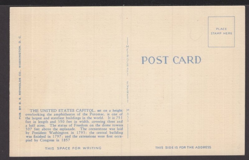 DC Washington United States Capitol Dome ~ LINEN