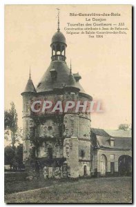 Postcard Old Ste Genevieve des Bois Le Donjon Turrets of the Watchers