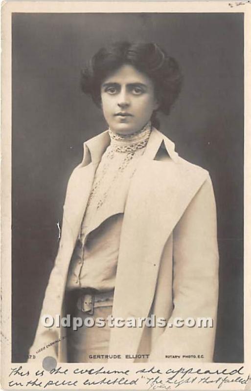 Gertrude Elliott Theater Actor / Actress 1908 