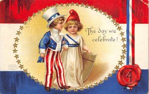 Artist Ellen Clapsaddle Fourth of July 1910 