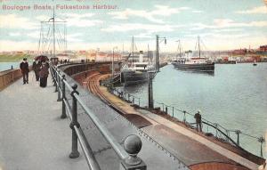 BR64257 boulogne boats folkestone harbour ship bateaux   uk