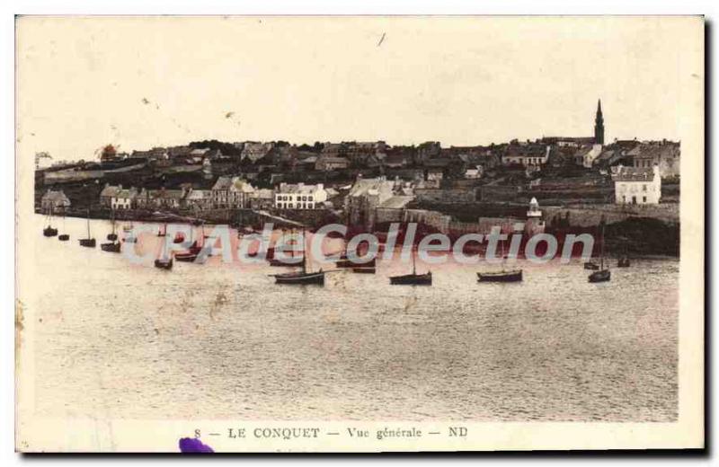 Postcard The Old Conquet Vue Generale