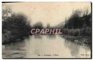 Old Postcard Acquigny L & # 39Eure