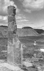 RPPC Esthela Ruinas De Monte Alban, Oaxaca, Mexico c1940s Vintage Photo Postcard