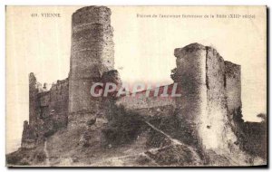 Old Postcard Vienna the ancient ruins of the fortress Batie