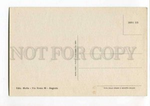 289314 ITALY AUGUSTA Via Garibaldi CAR Vintage postcard