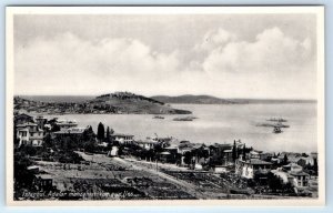 RPPC Adalar manzarasi Vue au iles ISTANBUL Turkey Postcard