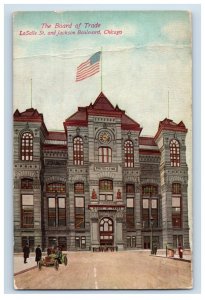 C. 1910 Board Of Trade, Jackson Boulevard, Chicago. Postcard F143E