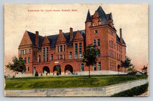 1908  Snohomish County Court House  Everett  Washington  Postcard