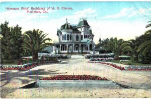 Postcard Hermosa Vista Residence Of W R Cheney Redlands California