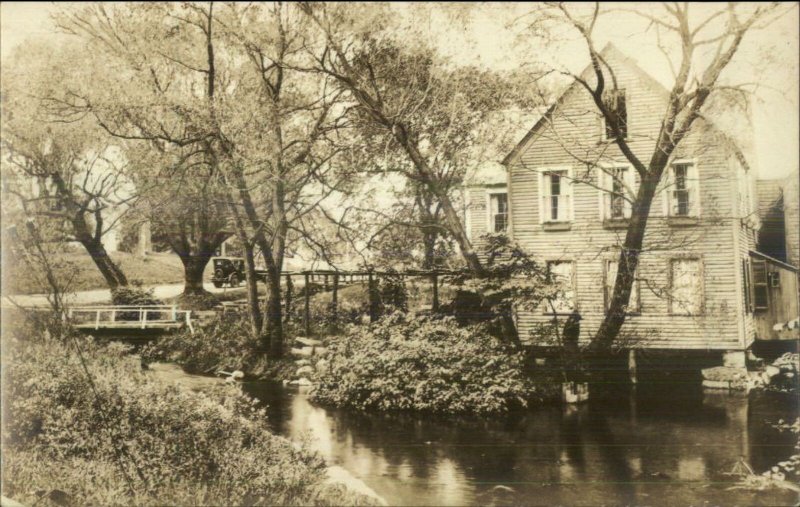 Sandwich Cape Cod MA Water Mill Real Photo Postcard