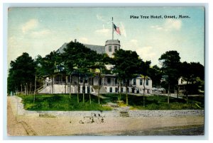 c1910 Pine Tree Hotel Street View Onset Massachusetts MA Posted Antique Postcard