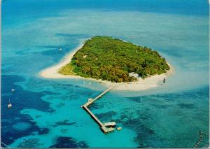 Green Island Great Barrier Reef near Cairns NQ Australia c1977 Postcard D92