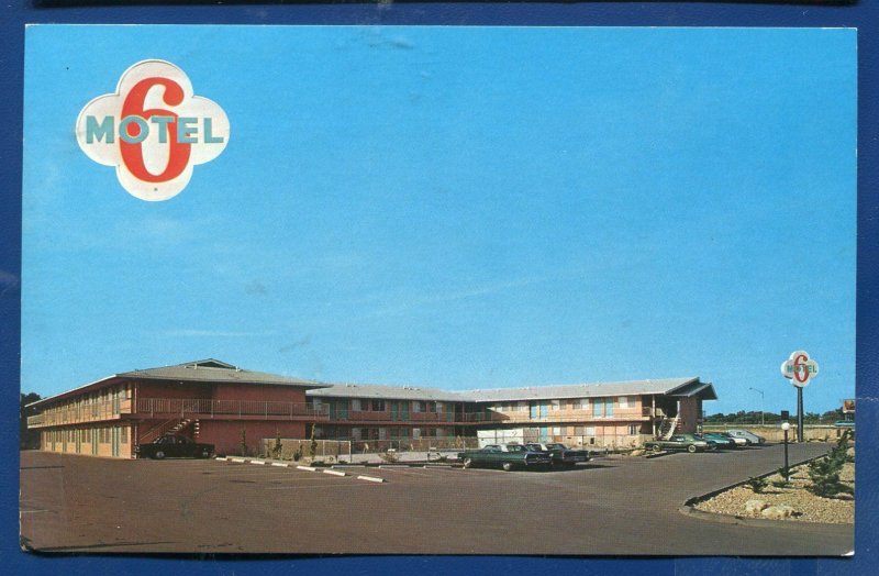 Fort Worth Texas tx Motel 6 located 5701 Highway South Freeway chrome postcard