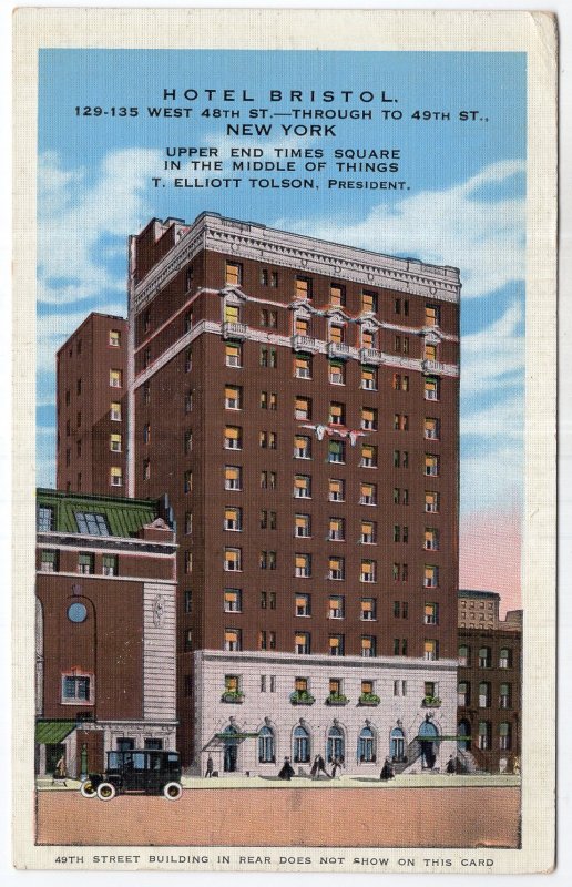 New York, Hotel Bristol