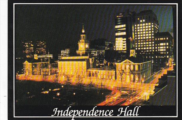 Pennsylvania Philadelphia Indpendence Hall At Night