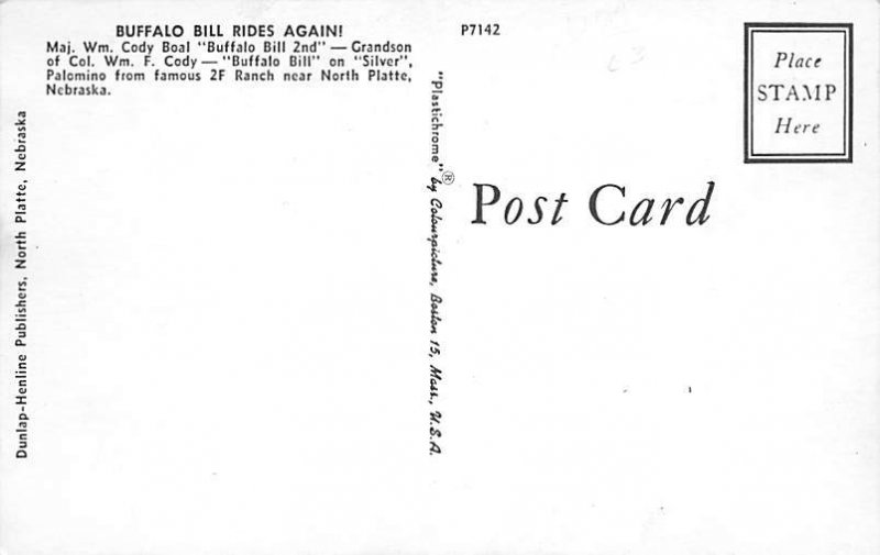 Buffalo Bill Rides Again Buffalo Bill Unused 