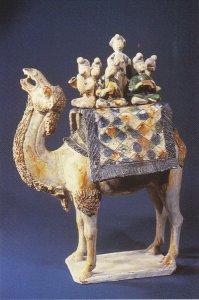 Chinese Relics Camel With Glazed Pottery Tang Dynasty Splendid China Kissimme...