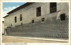 Cuzco Peru Palacio de las Nustas Historical Landmarks Vintage Postcard