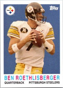 2008 Topps Football Card Ben Roethlisberger Pittsburgh Steelers sk20788