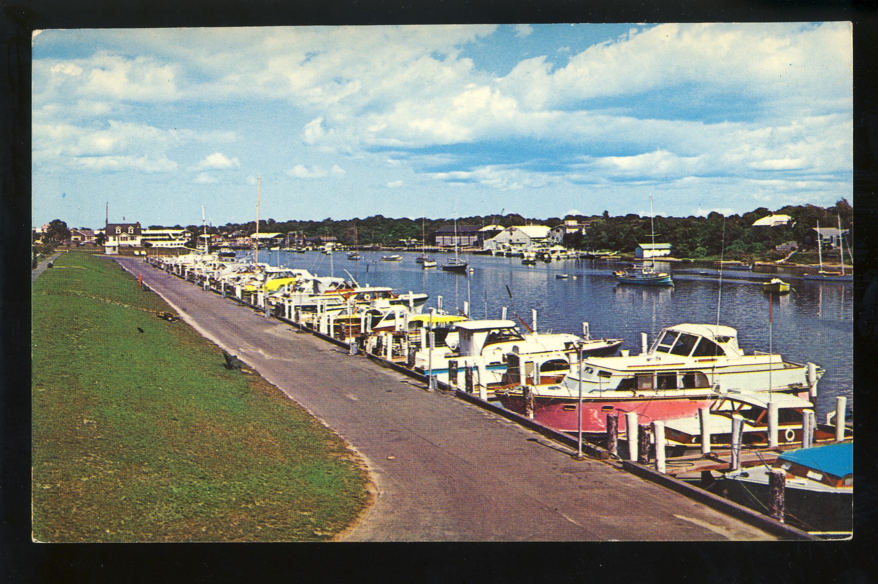 Falmouth, Massachusetts/MA/Mass Postcard, Falmouth Marina, Cape Cod