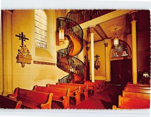 Postcard Stairway, Our Lady of Light Chapel, Santa Fe, New Mexico, USA