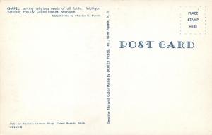 Grand Rapids Michigan~Veterans Facility Chapel~Interior~1950s Postcard