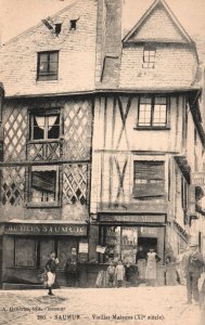 Vintage Postcard Saumur Vieilles Maisons Old House France