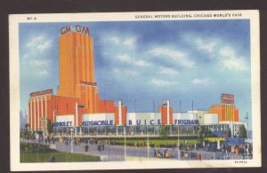 1933 1934 CHICAGO WORLD'S FAIR GENERAL MOTORS BUILDING VINTAGE POSTCARD