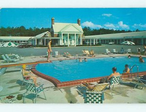 Unused Pre-1980 OLD CARS & COLONY MOTEL & POOL Williamsburg Virginia VA u5557@