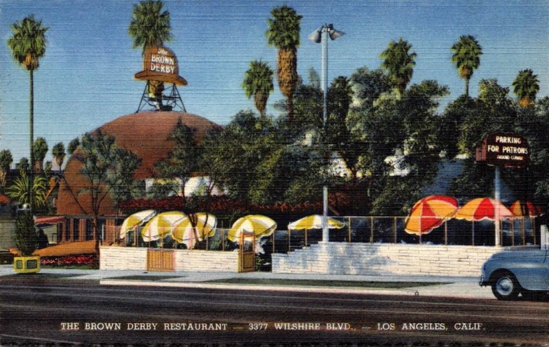 California Los Angeles The Brown Derby Restaurant Curteich