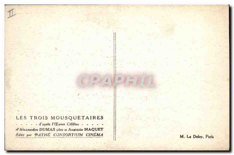 Old Postcard Cinema The Three Musketeers Alexandre Dumas Auguste Maquet