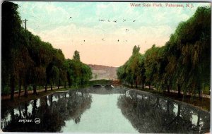 Postcard WATER SCENE Paterson New Jersey NJ AO0222