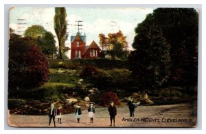 Ambler Heights Cleveland Ohio OH WB Postcard S25