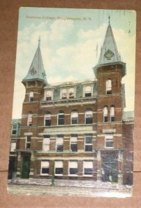 VINTAGE USED POSTCARD 1913 EASTMAN COLLEGE POUGHKEEPSIE NY  PENNY PC