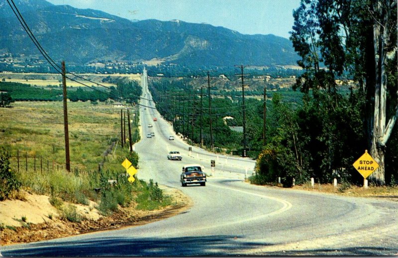 California Sand Canyon Road and Yucalpa Boulevard Looking Toward Yucalpa San ...