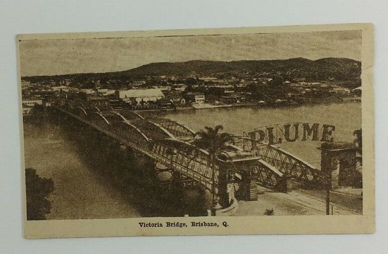 C.1906-1920 Australia Victoria Bridge Brisbane Q.  Unused Vintage Postcard A1