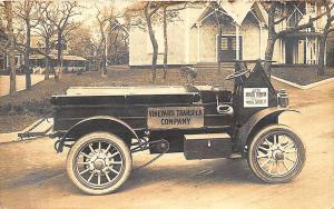 Oak Bluffs MA Vineyard Auto Baggage Transfer Truck in 1913 RPPC Postcard