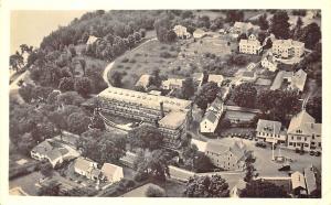 Wilton ME Aerial View Business District Factory Real Photo Postcard