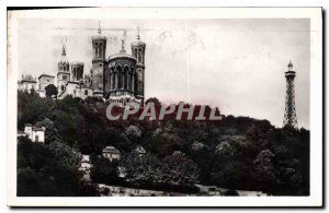 Postcard Old Lyon Notre Dame de Fourviere and the Tower