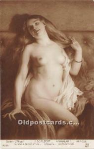 Artist J. Scalbert Salon, Repose Nude Unused 