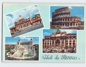 Postcard Saluti da Roma, Rome, Italy