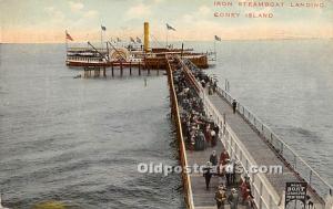 Iron Steamboat Landing Coney Island, NY, USA Amusement Park 1910 