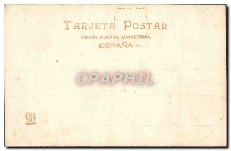 Old Postcard Barcelona Arco de Triunfo